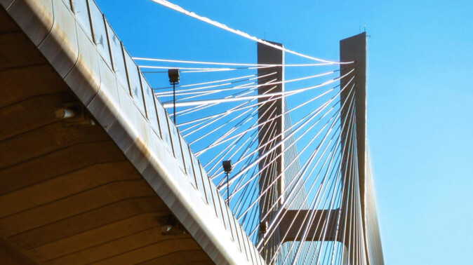 Large bridge representing civil engineering and infrastructure classification in the AllBIMclass BIM system